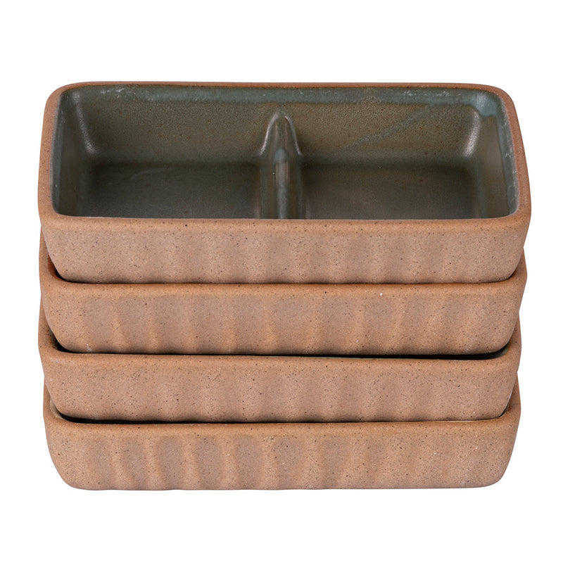 Set 4 Salsiere 15x8,5x3 cm 100 ml in Ceramica VdE Tivoli 1996 Pompei