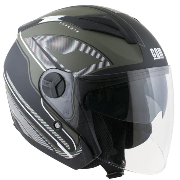 Casco Jet per Scooter Visiera Lunga CGM Phoenix 130G Verde Opaco prezzo