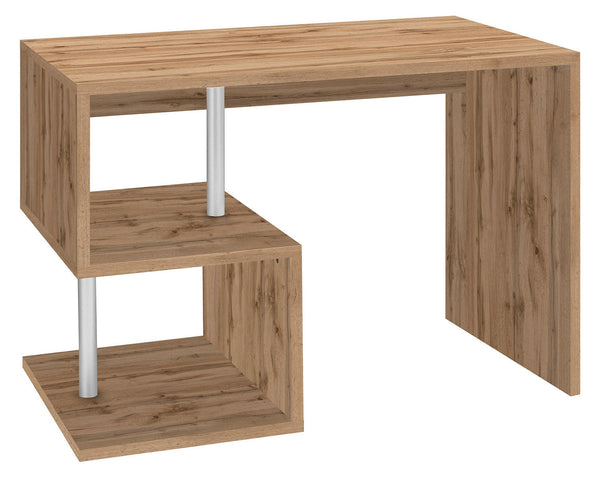 Scrivania con 2 Ripiani 100x50x77,5 cm Esse Quercia Wotan acquista