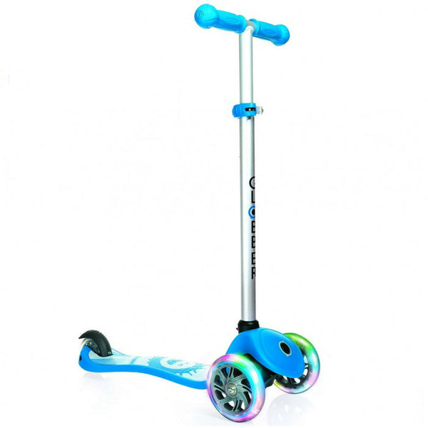 Monopattino a 3 Ruote a LED 3 Altezze Max 50Kg Globber PRIMO Fantasy Lights Up Happy Blu acquista