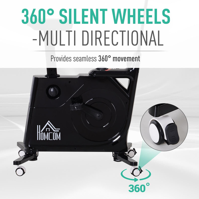 Cyclette Manuale con Tavolino 120 Kg  Nera