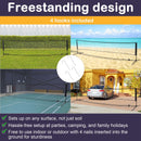 Rete per Pallavolo Tennis Portatile 4x1,3x1,58 m  Nera