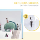 Baule Cassapanca Contenitore 62x40x46,5 cm in Legno  Bianco