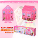 Tenda Casetta per Bambini 93x69x103 cm  Principessa Rosa