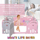 Box Recinto Attività per Bambini 162x122x63 cm  Grigio e Rosa