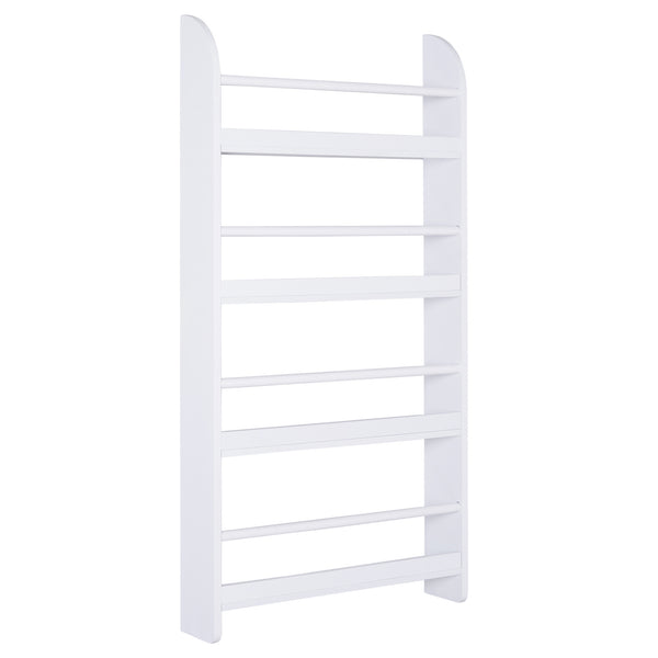 prezzo Mobile Libreria da Parete 4 Ripiani 59x12x113 cm in Legno Bianco