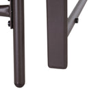 Set Salotto da Giardino in Acciaio 2 Sedie e Tavolino  Marrone e Grigio