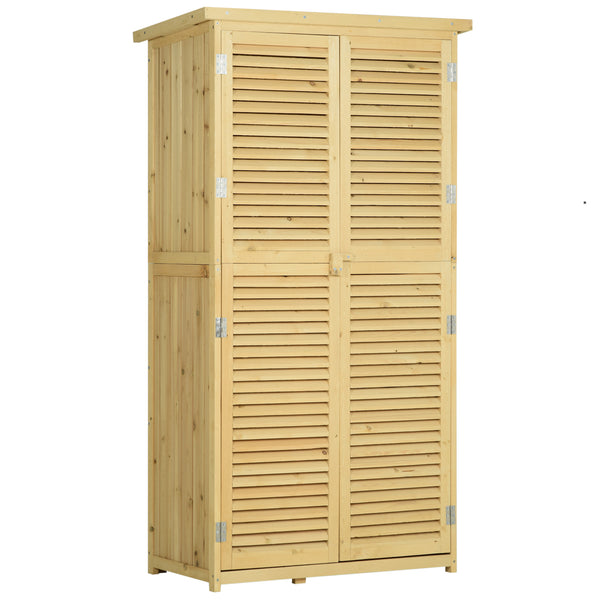 Armadio Mobile Portaoggetti da Giardino 87x46,5x160 cm in Legno prezzo