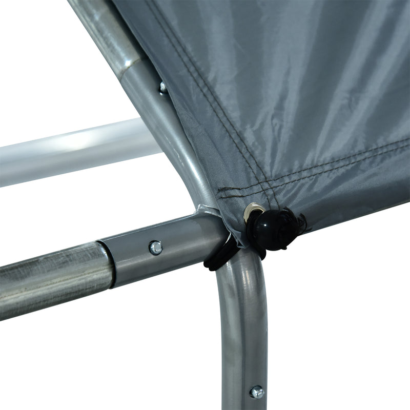 Gabbia Box da Esterno Zincato per Animali 3x4x1,95 m 