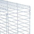 Gabbia per Roditori in Acciaio 100x43x53 cm con Rotelle  Blu e Bianco