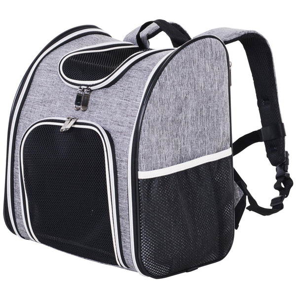 Trasportino Zaino per Cani e Gatti 35x25x45 cm  Grigio prezzo