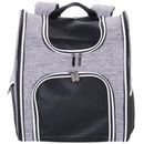 Trasportino Zaino per Cani e Gatti 35x25x45 cm  Grigio
