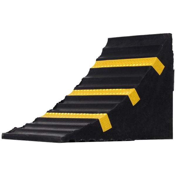 online Set 2 Fermaruota Auto in Gomma 25x16x19 cm  Nero e Giallo