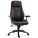 Sedia da Ufficio Presidenziale in Similpelle  Marrone