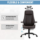 Sedia da Ufficio Presidenziale in Similpelle  Marrone