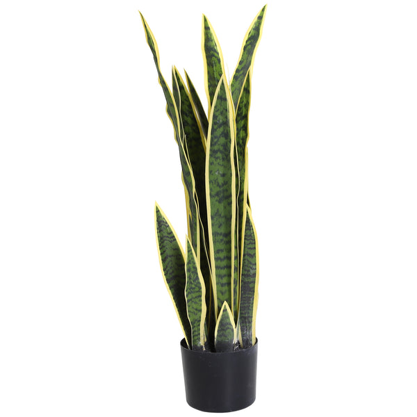 Pianta Artificiale Sanseveria Ø15x80 cm con Vaso  Verde sconto