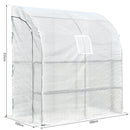 Serra da Giardino in Acciaio e Polietilene 200x100x215 cm  Bianca