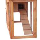 Conigliera da Esterno in Legno 145x46x85 cm  Marrone