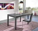 Tavolo Allungabile 130/210x80x76 cm in Legno Top in Melaminico Grigio Scuro