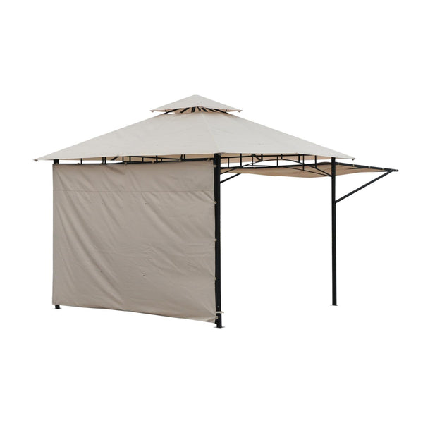 sconto Gazebo da Giardino 3x3 m con Doppio Tetto e Laterali Estensibili  Wide
