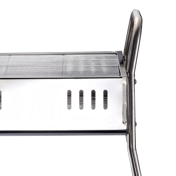 Barbecue a Carbone Carbonella in Acciaio Portatile 63x44x80 cm  Akela sconto