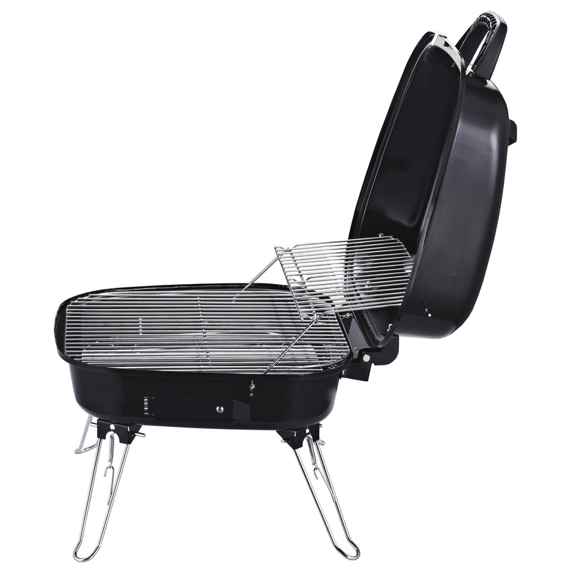 Barbecue a Carbone Carbonella Portatile da Tavolo 45x42x33,5 cm  Tiny