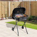 Barbecue a Carbone Carbonella Portatile con 2 Ruote 57x70x86 cm  TravelF