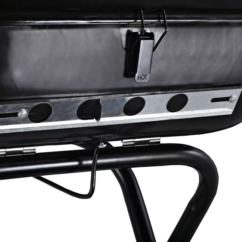 Barbecue a Carbone Carbonella Portatile con 2 Ruote 57x70x86 cm  TravelF
