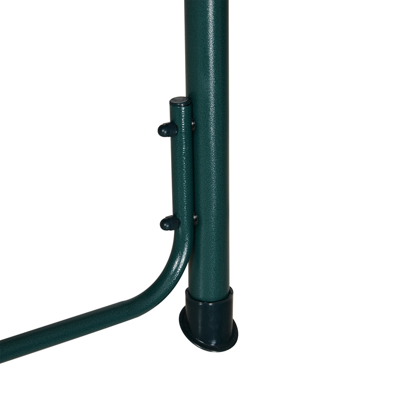 Dondolo 3 Posti da Giardino 170x110x153 cm  Swivel Verde e Bianco