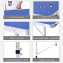 Tavolo Pieghevole da Campeggio 160x80x70 cm con Rete da Ping Pong  Blu