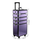 Trolley per Estetista Make Up Trucchi in Alluminio 33,5x23x95 cm  Jam