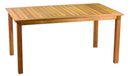 Tavolo da Giardino 162,5x80x74 cm in Legno Nanchino