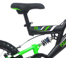 Bicicletta per Bambino 16" 2 Freni Vbrake  Full Suspension Nera