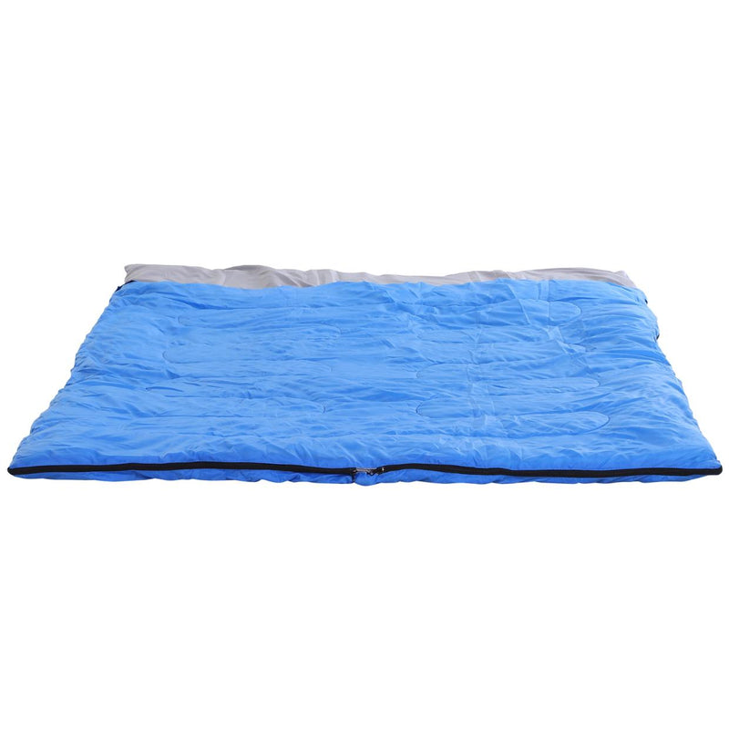 Sacco a Pelo Matrimoniale 210x150 cm da -15°C a 10°C  Bag Azzurro