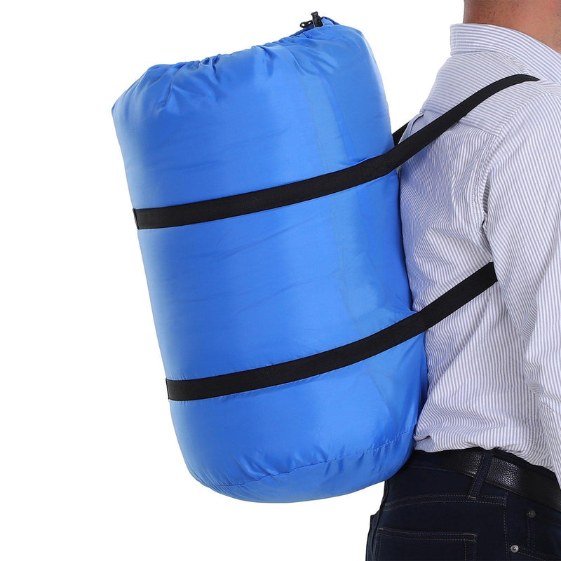 Sacco a Pelo Matrimoniale 210x150 cm da -15°C a 10°C  Bag Azzurro