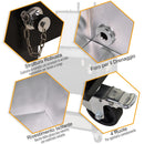 Ghiacciaia Portatile 65L con Calcio Balilla e 4 Ruote in Acciaio  Play 'n Drink Nero