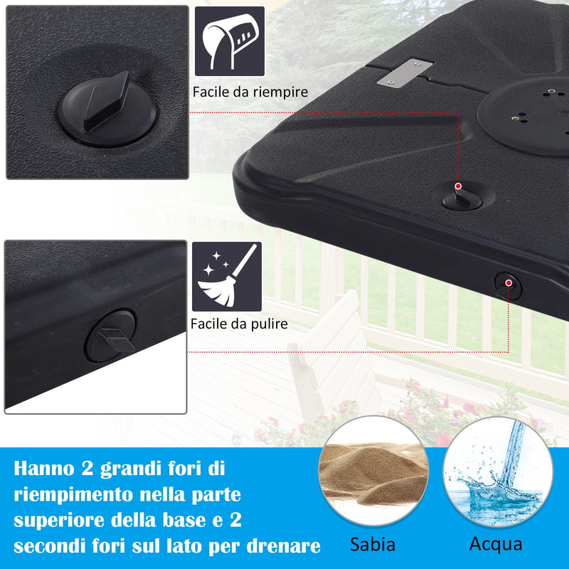 Base per Ombrellone da Giardino in HDPE  Base