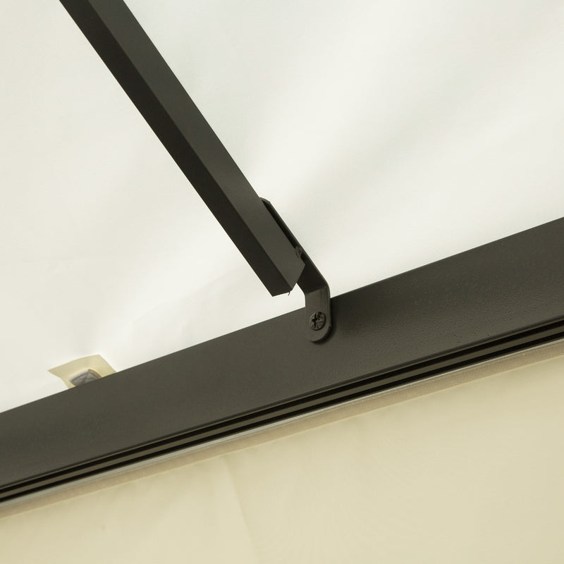 Gazebo da Giardino 3x4 m con Zanzariere e Doppio Tetto  Klaus Bianco Crema