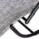 Sedia a Dondolo Pieghevole da Giardino 160x61x79 cm  Mag2 Grigio