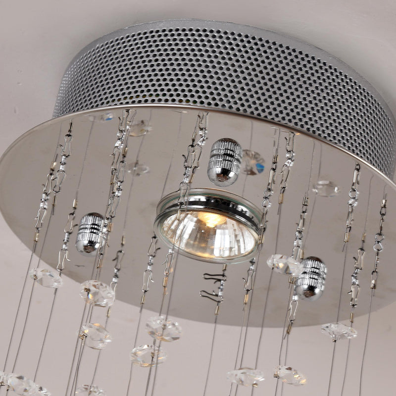 Lampadario a Sospensione in Cristallo 20x48 cm  Malin