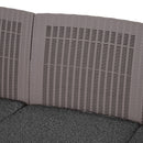 Set da Giardino Divano 2 Poltrone 1 Tavolino  Friendly Grigio