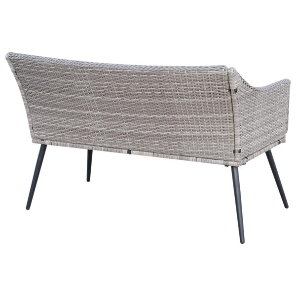 Set da Giardino Divano 2 Poltrone 1 Tavolino  Oslo Grigio acquista