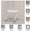 Sedia da Doccia Antiscivolo Altezza Regolabile 3 Livelli  Mini-Comfy