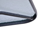 Tavolo da Giardino in Metallo e Vetro 140x80x70 cm  Champs