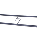 Tavolo da Giardino in Metallo e Vetro 140x80x70 cm  Champs