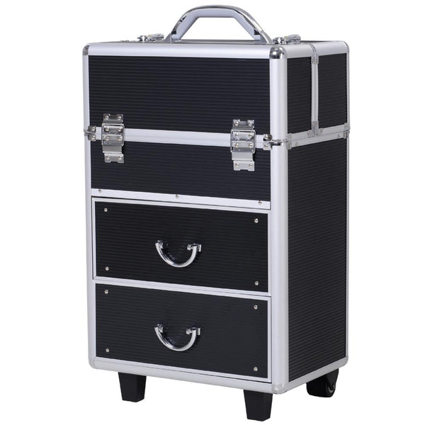 prezzo Trolley Porta trucchi Professionale Nero 36x23x58-103 cm  Style