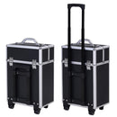 Trolley Porta trucchi Professionale Nero 36x23x58-103 cm  Style