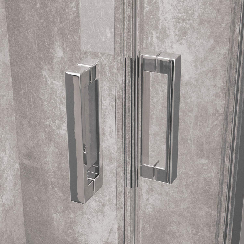 Box Doccia Angolare in Cristallo Trasparente 6mm H185 Rizzetti Picture Varie Misure