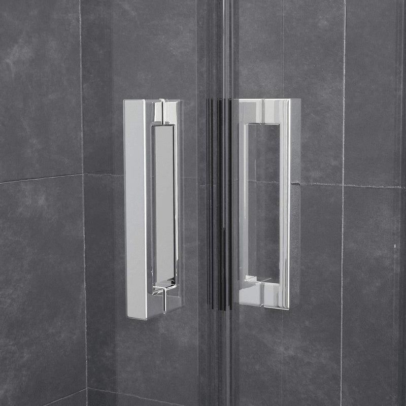 Box Doccia Angolare in Cristallo Trasparente 6mm H200 Rizzetti Rome Varie Misure