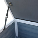 Cuccia per Gatti da Esterno 51x51x81,3 cm in Legno  Grigio e Bianco